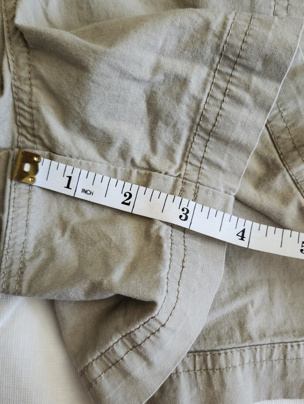 Merona Beige Drawstring Utility Shorts - Picture 6 of 8